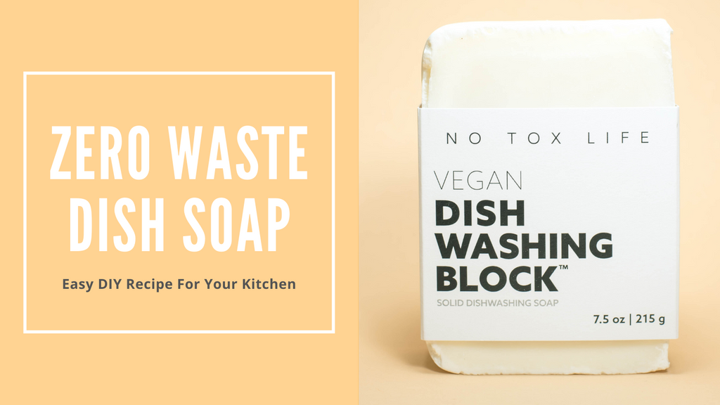 Zero Waste Dish Soap Bar and Pot Scrubber