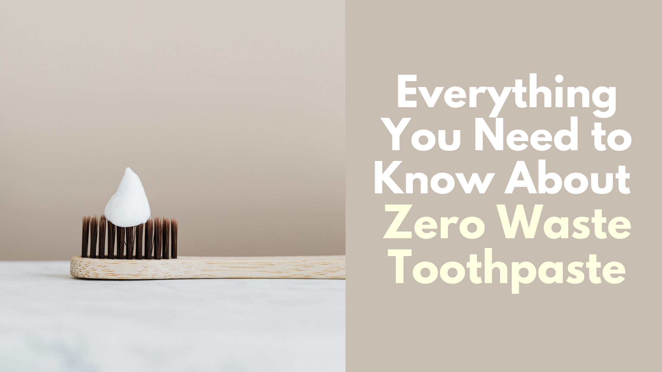 Discarded Toothpaste Everything You Need to Know About Zero Waste Toothpaste – EcoRoots