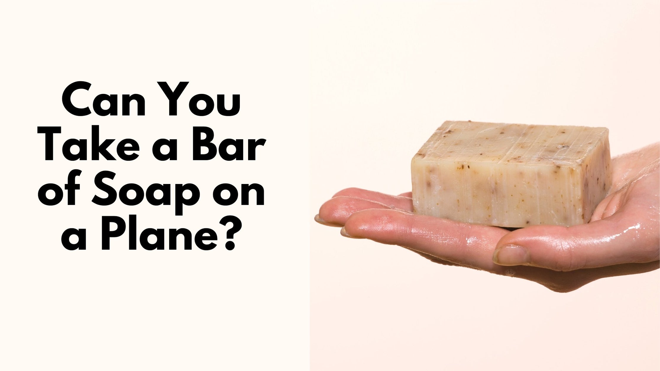 Can You Take a Bar of Soap on a Plane? EcoRoots