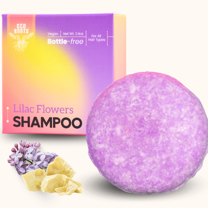 lilac shampoo bar