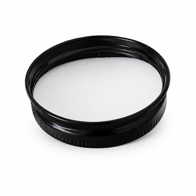 53-400 Black Aluminum Caps with PE Foam Liner – Bulk Clearance