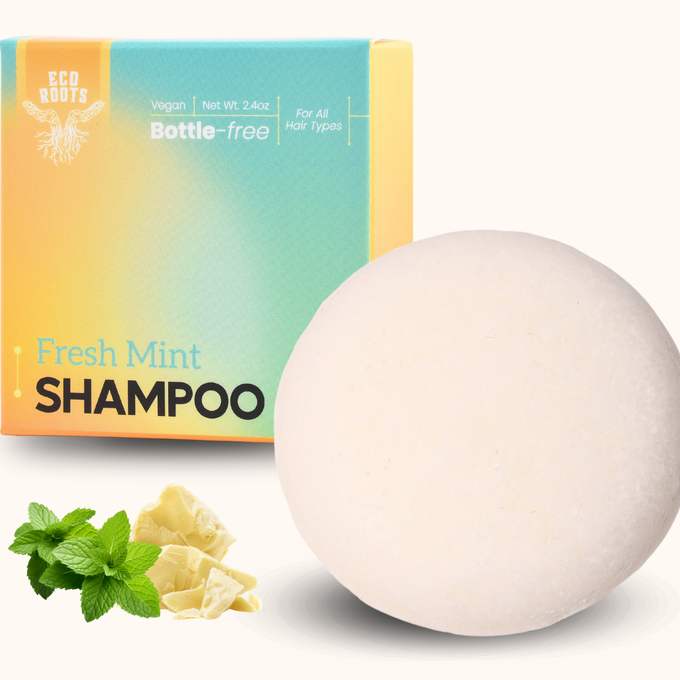 fresh mint shampoo bar