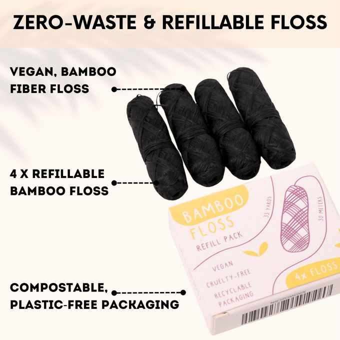 Bamboo Floss - Refill 4 Pack