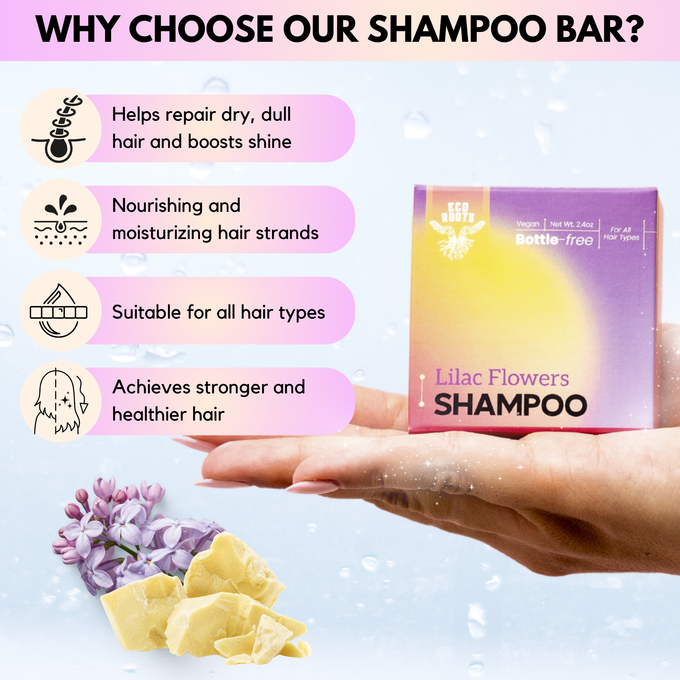 lilac shampoo bar