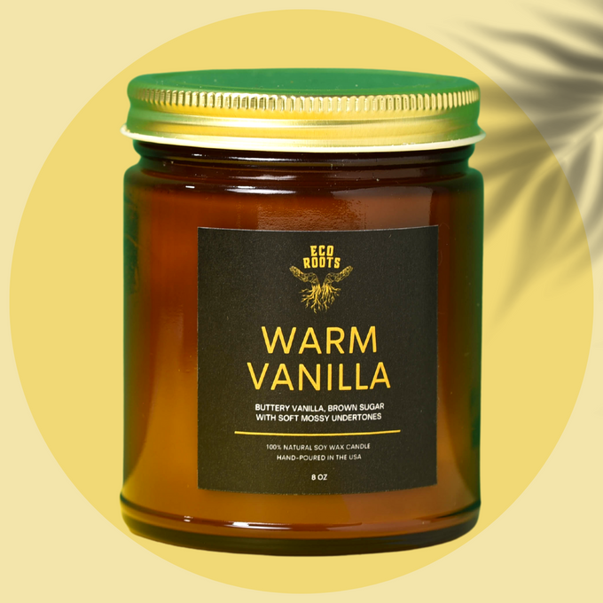 warm vanilla cruelty-free candle