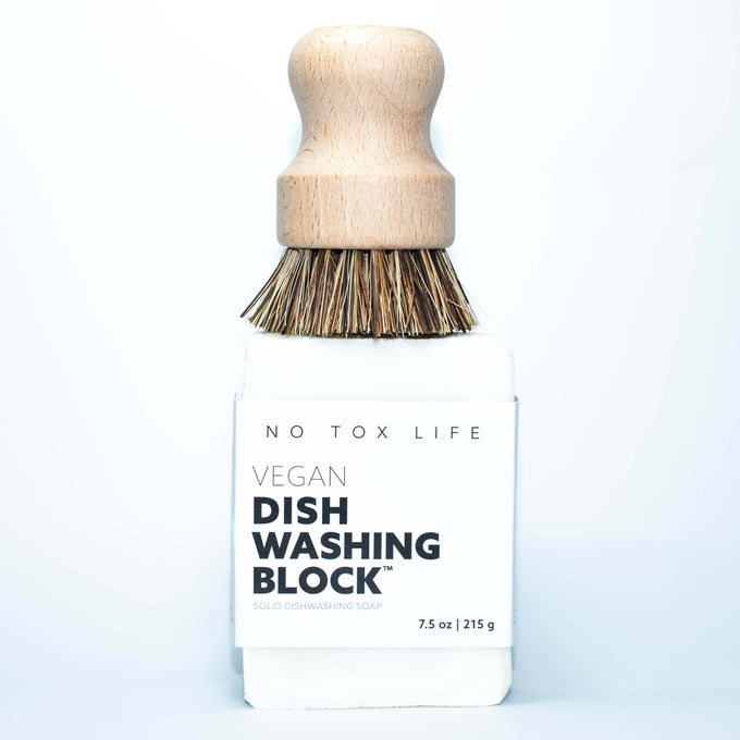 dish scrubber and dishwashing block