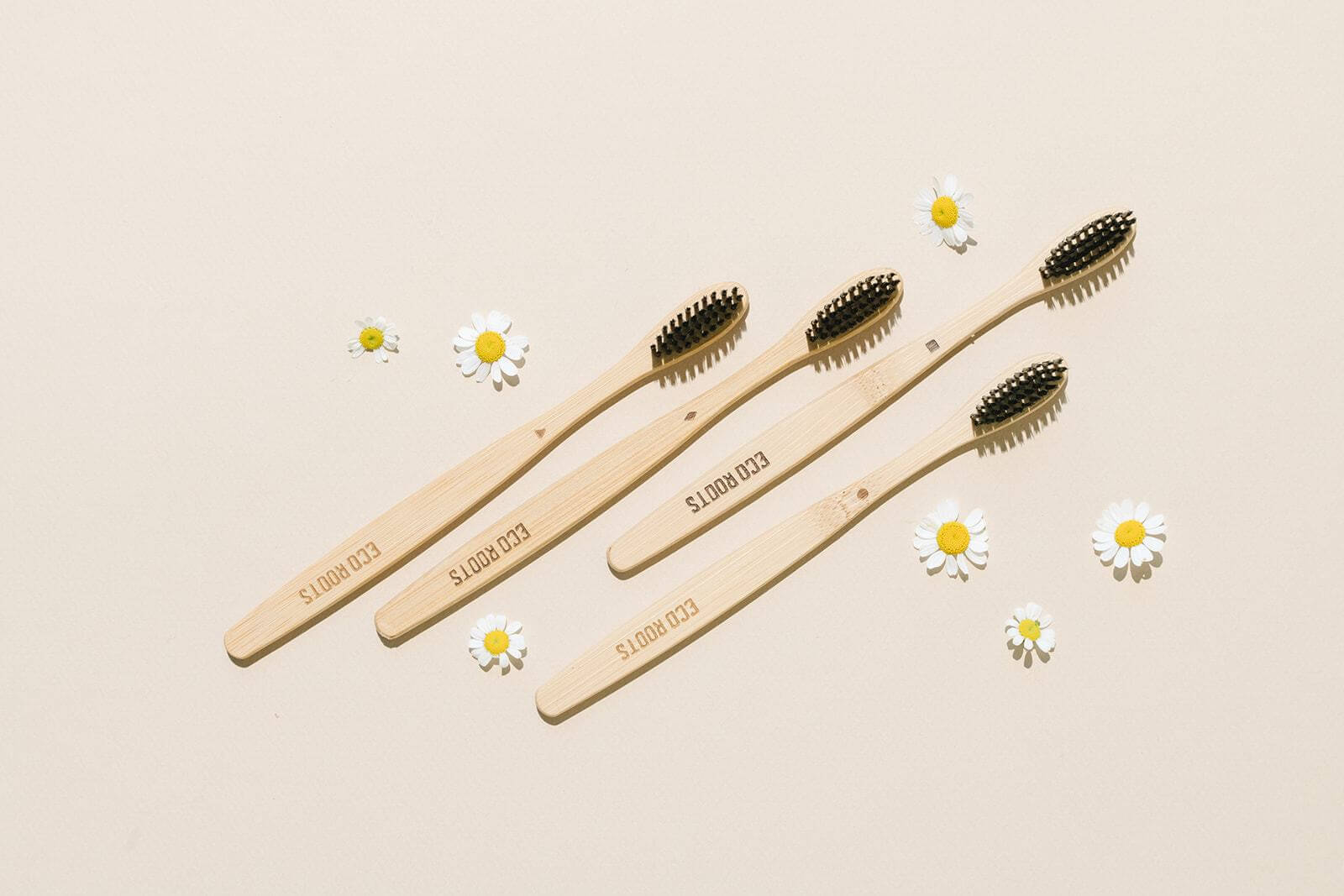 Natural Bamboo Toothbrush - Set of 4 – EcoRoots