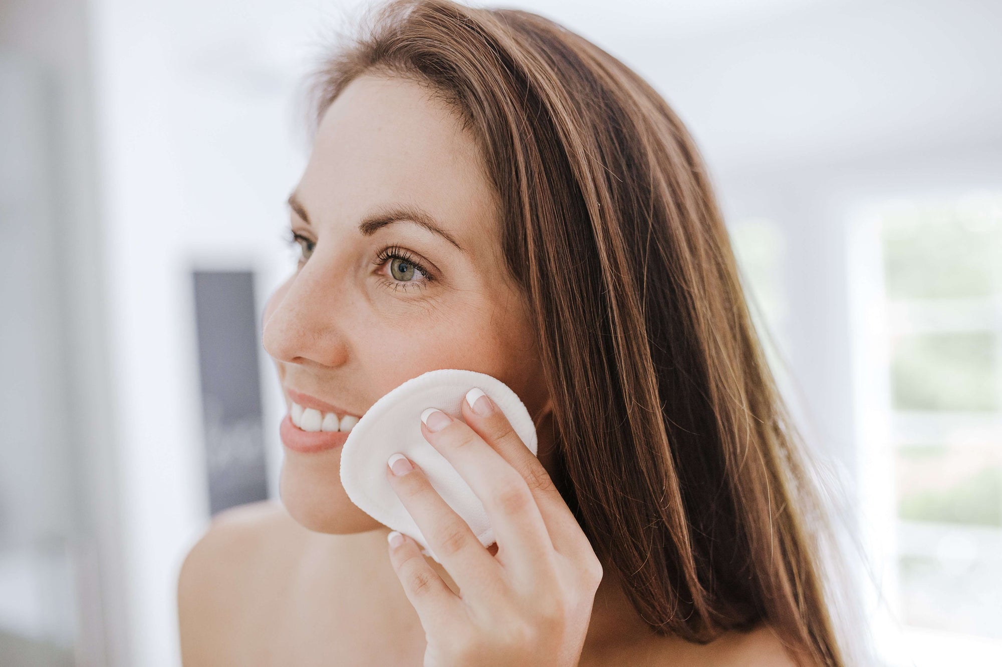 Organic Reusable Cotton Rounds Set of 10 EcoRoots