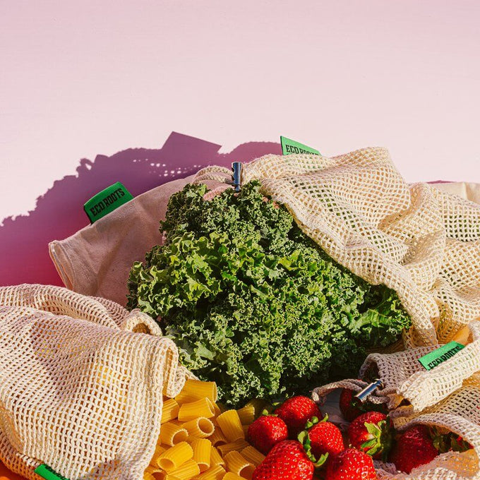 Reusable Produce Bags Organic Cotton - Set of 9