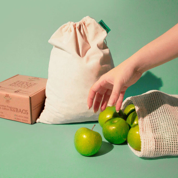 Reusable Cotton Produce Storage Bag For Longer Lasting Produce - tiny  yellow bungalow