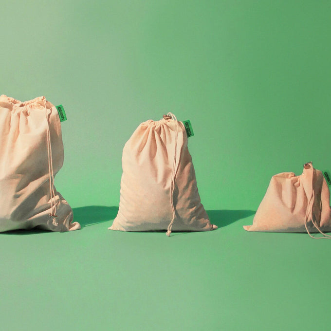Reusable Produce Bags Organic Cotton - Set of 9