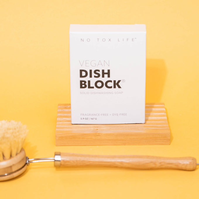 Plastic-Free Dish Soap and Brush Set